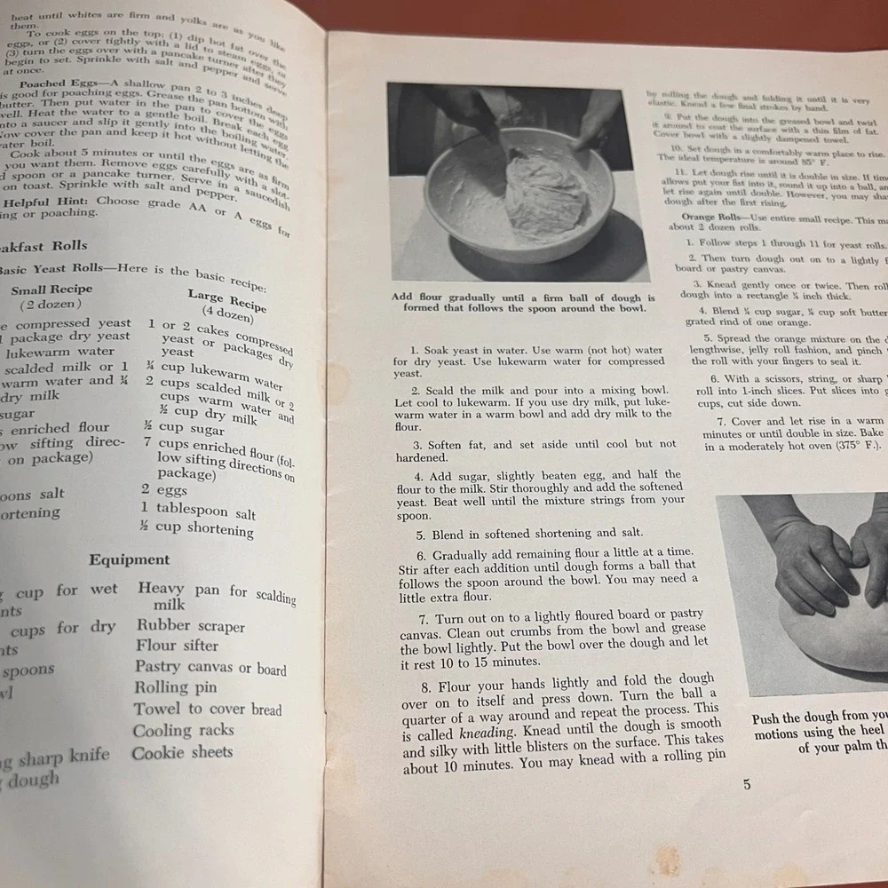 1962 Creative Foods Breads and Cereals 4H Bulletin 56 Verna Mikesh Minnesota